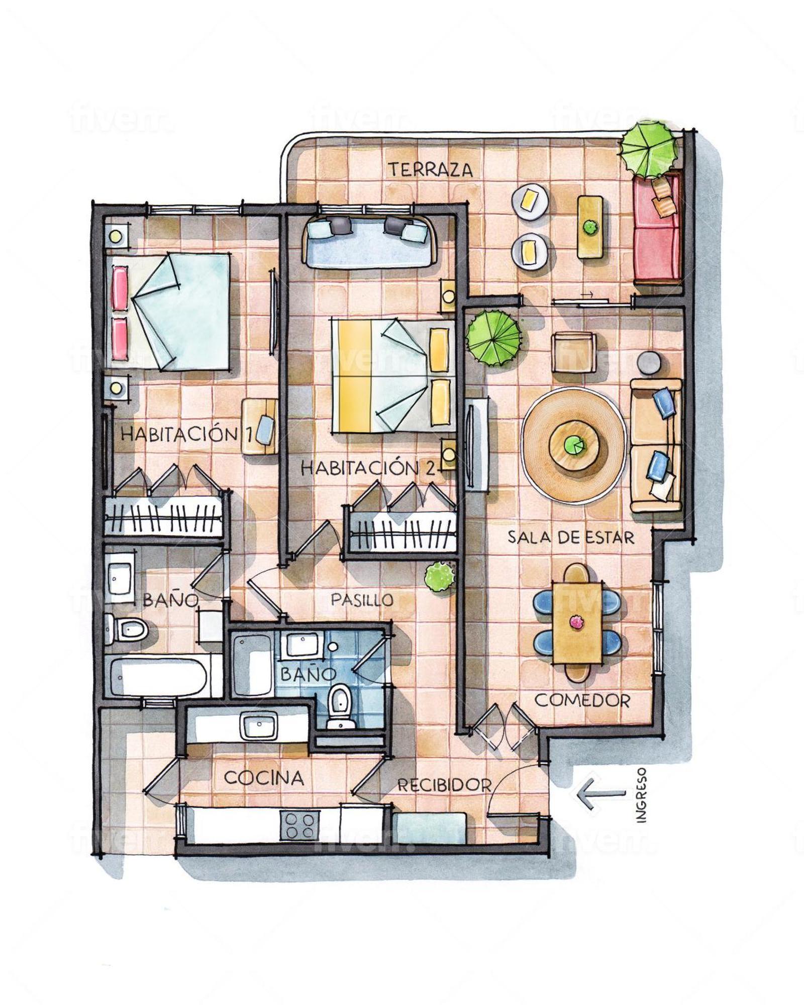 Beach Paradise Flat In Denia Centre W/ Large Pool Luaran gambar